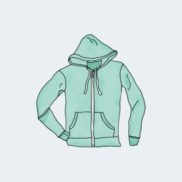 Hoodie with zipper